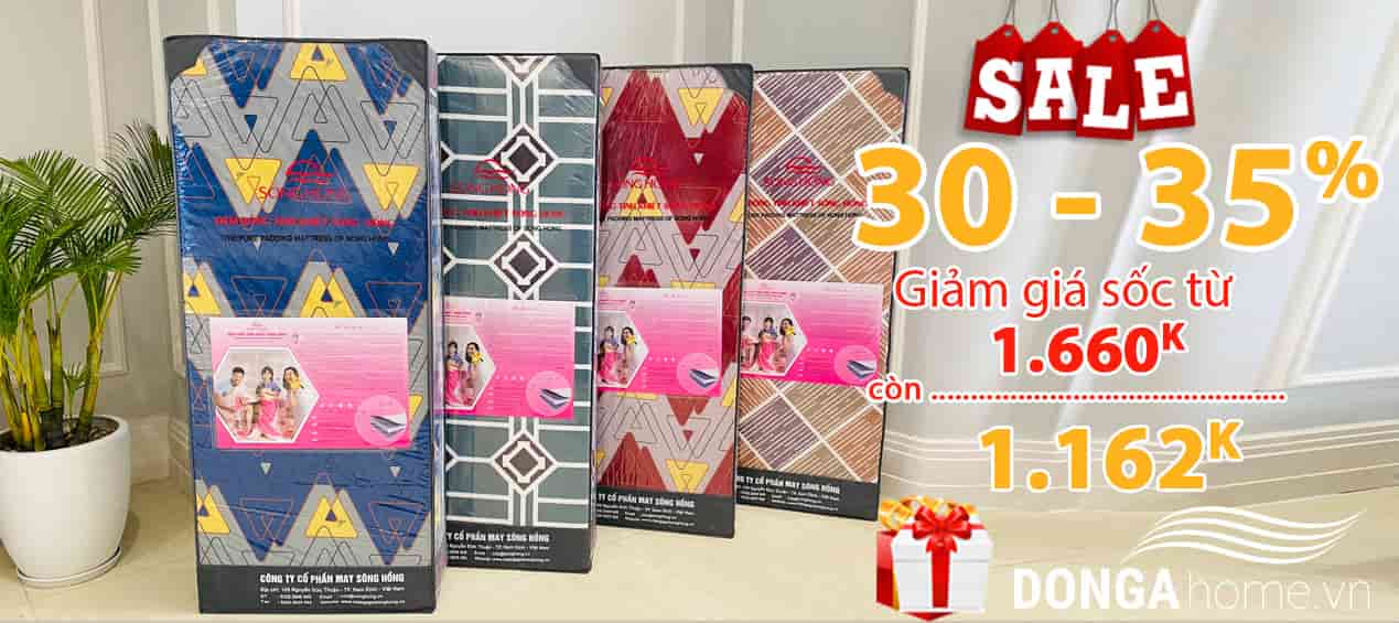 Khuyến mại đệm bông ép Sông Hồng